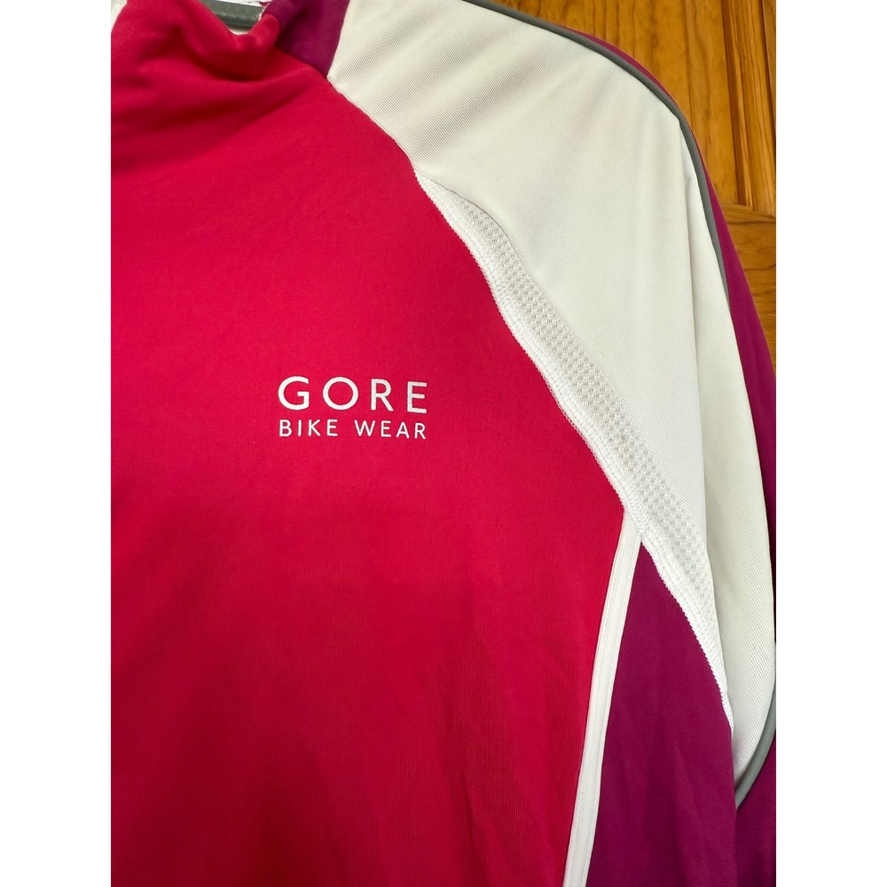 Gore Bike Wear Long Sleeve Cycling Jersey Full Zip Pink White XXL - Picture 3 of 12